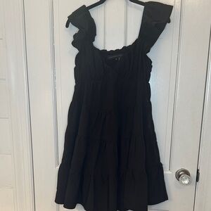 Endless Rose Black‎ Tiered Dress size XS EUC
